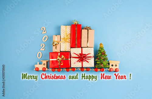 Merry Christmas and a Happy New Year holidays card