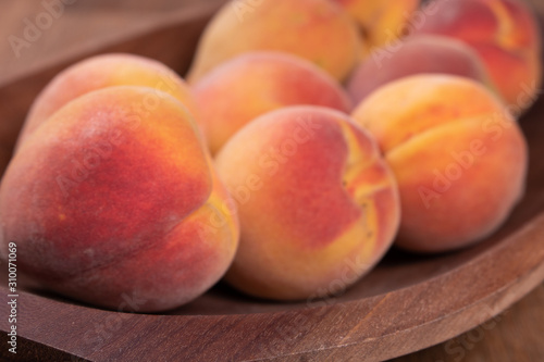 fresh and delicious peaches