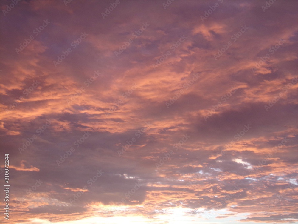 Pink Clouds at Sunset