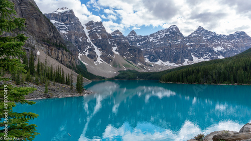 Moraine Lake in the mountains