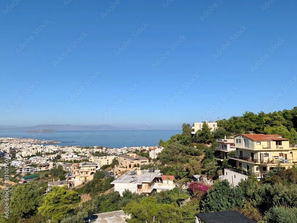 panorama view of crete, greece