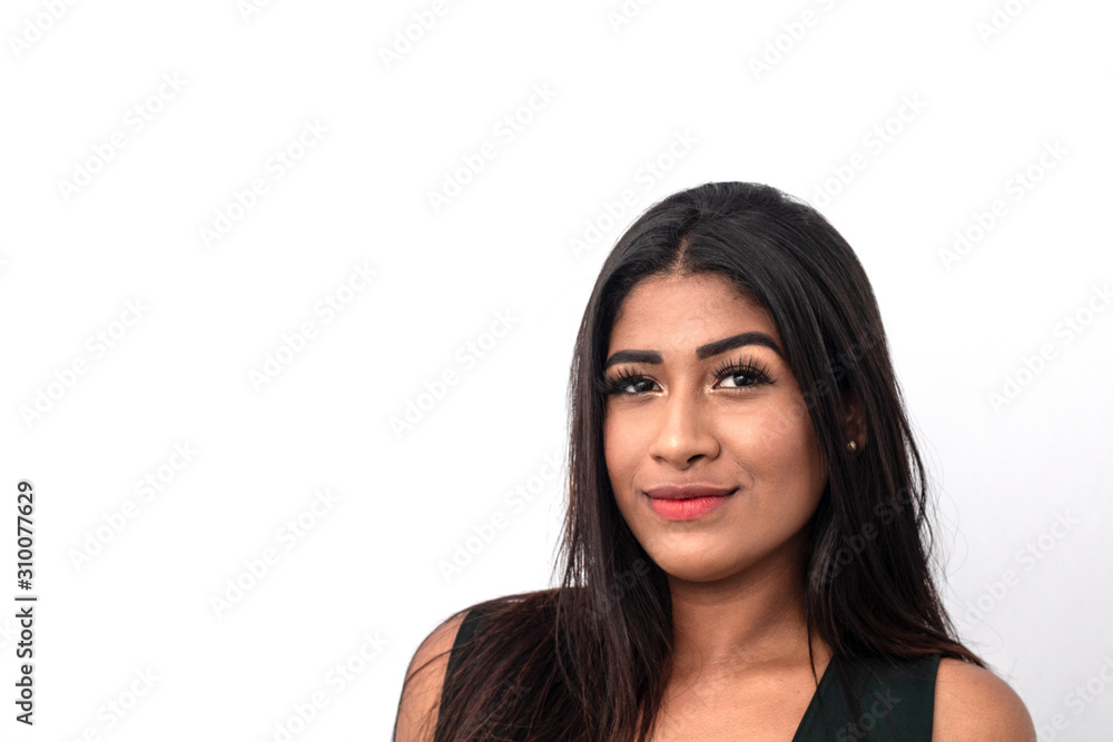 Beautiful Brazilian Brunette Model with Straight Hair Beautiful Brazilian Brunette Model with Straight Hair