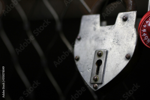 Steel Heart Shaped Lock