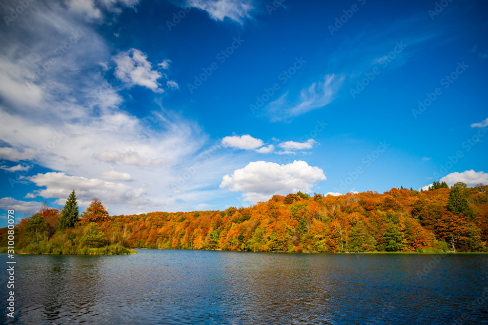 Autumn landscape near the lake