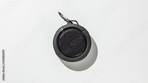 Bluetooth speaker on white background photo