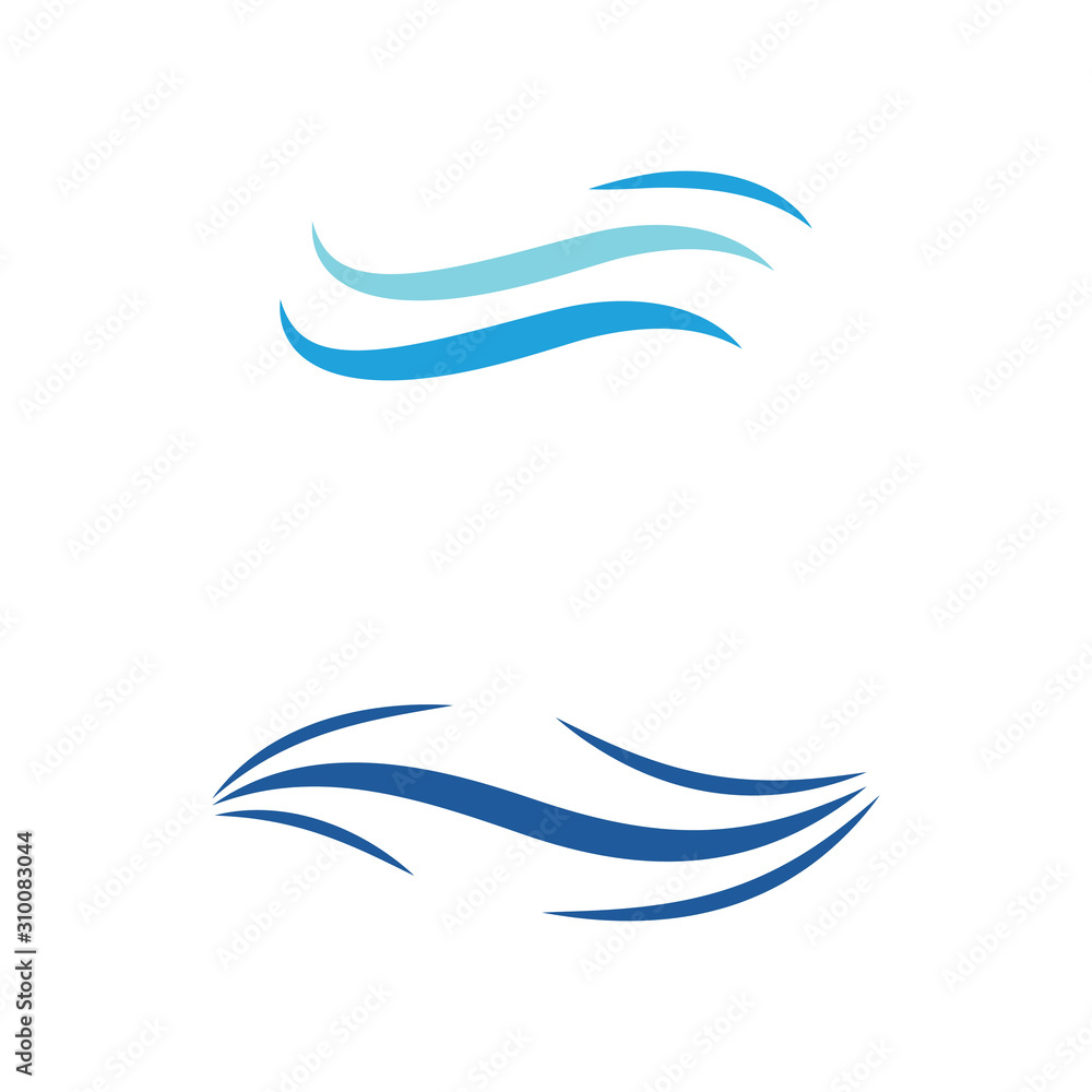 Waves Logo Template vector symbol Waves Logo Template vector symbol