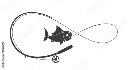 Fishing rod emblem