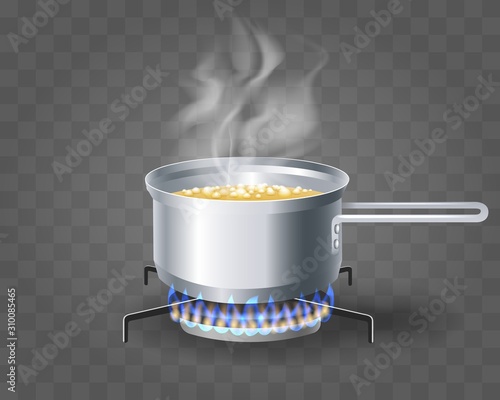 Cooking boiling soup water