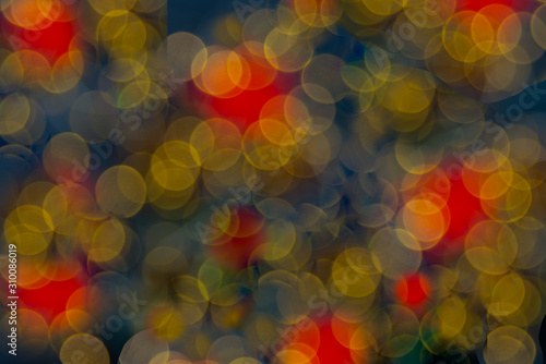 Abstract Bokeh blurred color light can use background.