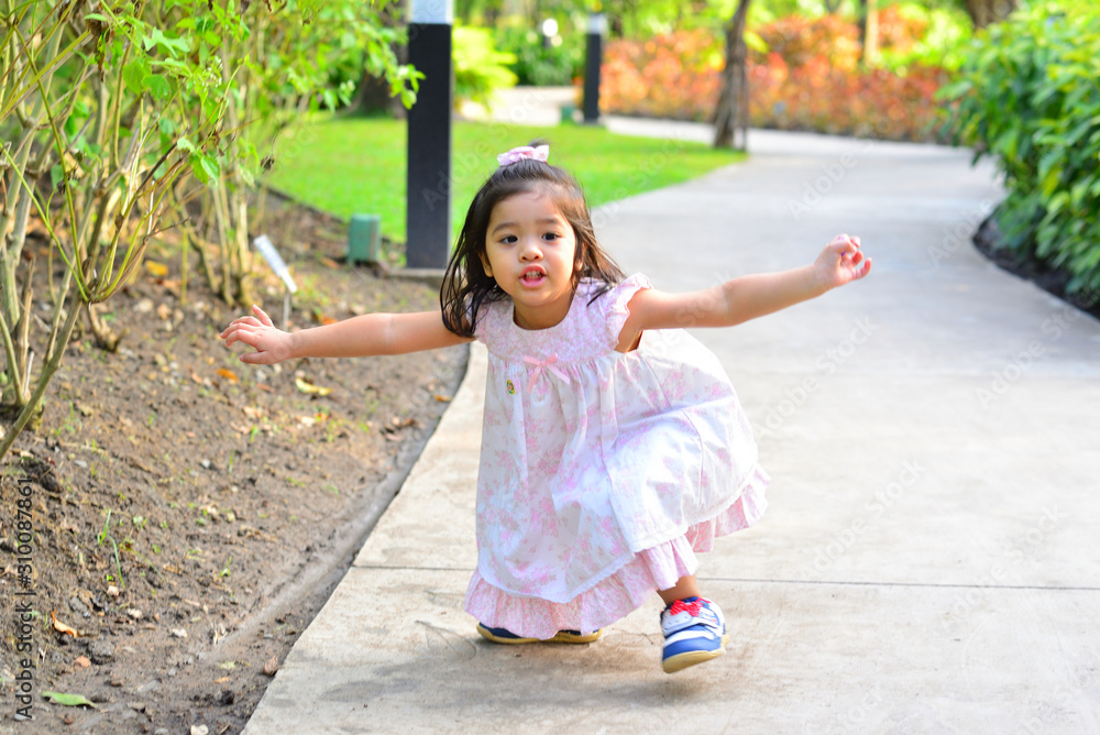 Beautiful Portrait of Little Child Girl Mixed Race Thai Russia Pakistan at Sireeruckhachati Nature Learning Park Nakhon Pathom Thailand Beautiful Portrait of Little Child Girl Mixed Race Thai Russia Pakistan at Sireeruckhachati Nature Learning Park Nakhon Pathom Thailand