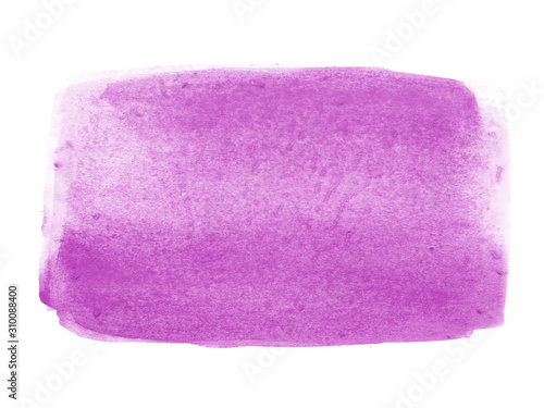 Purple abstract watercolor background. Purple watercolor scribble texture. Abstract watercolor on white background. It is a hand drawn.