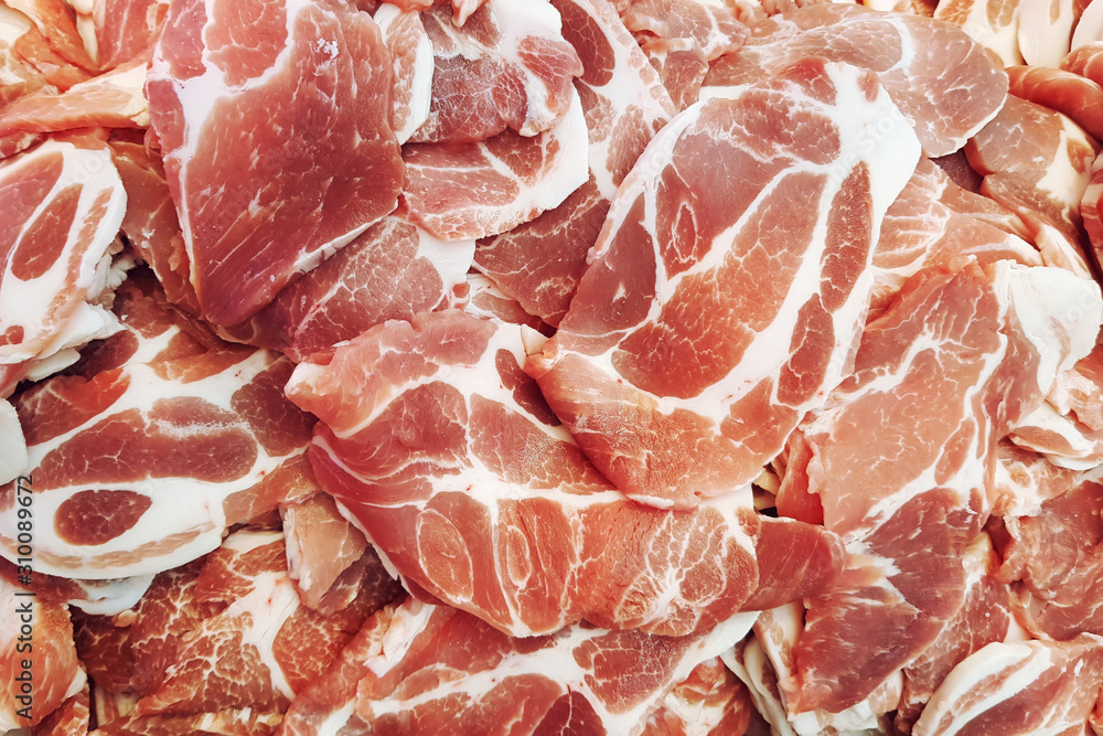 background texture of fresh raw bacon background texture of fresh raw bacon