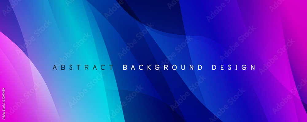 Trendy simple fluid color gradient abstract background with dynamic wave line effect. Vector Illustration For Wallpaper, Banner, Background, Card, Book Illustration, landing page - obrazy, fototapety, plakaty 