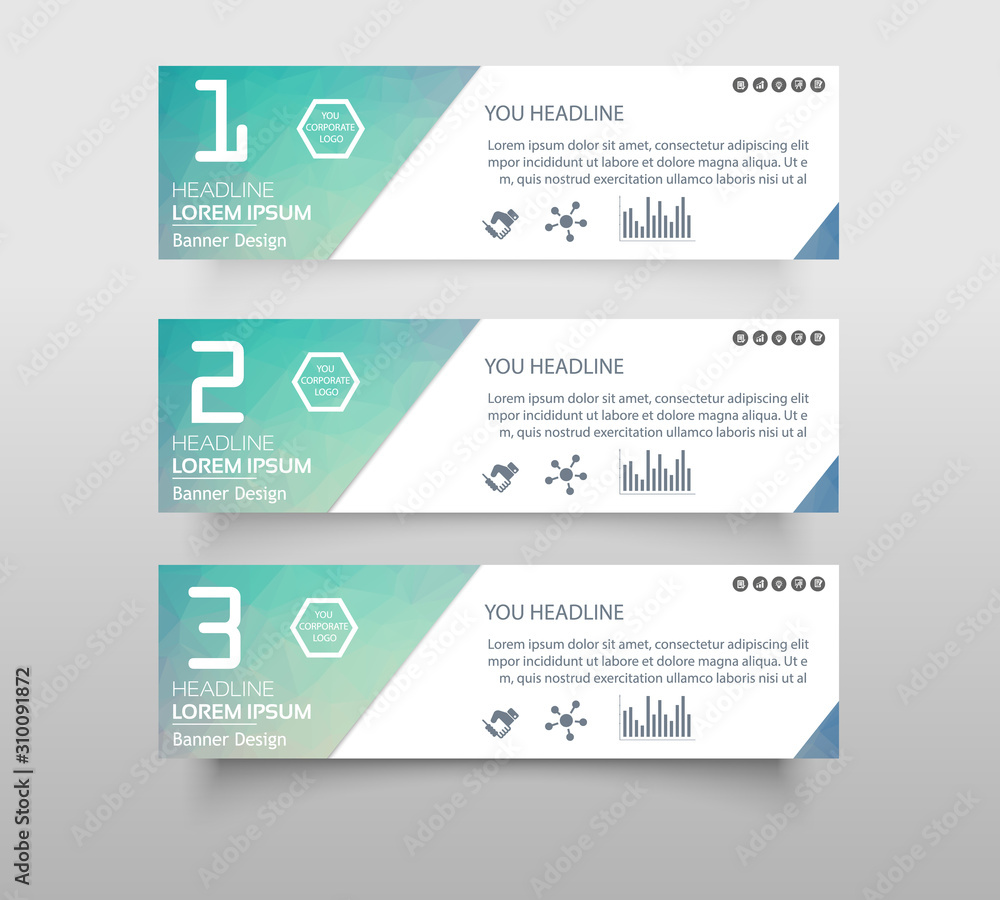 Set of infographic banner with polygonal, Geometric, Triangle pattern shape. web banner modern low polygon set background design, Geometric background. eps10 vector illustration. Set of infographic banner with polygonal, Geometric, Triangle pattern shape. web banner modern low polygon set background design, Geometric background. eps10 vector illustration.