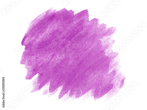 Purple abstract watercolor background. Purple watercolor scribble texture. Abstract watercolor on white background. It is a hand drawn.