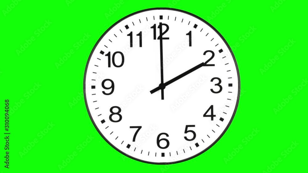 Wall clock 12 hour time-lapse animation Wall clock 12 hour time-lapse animation