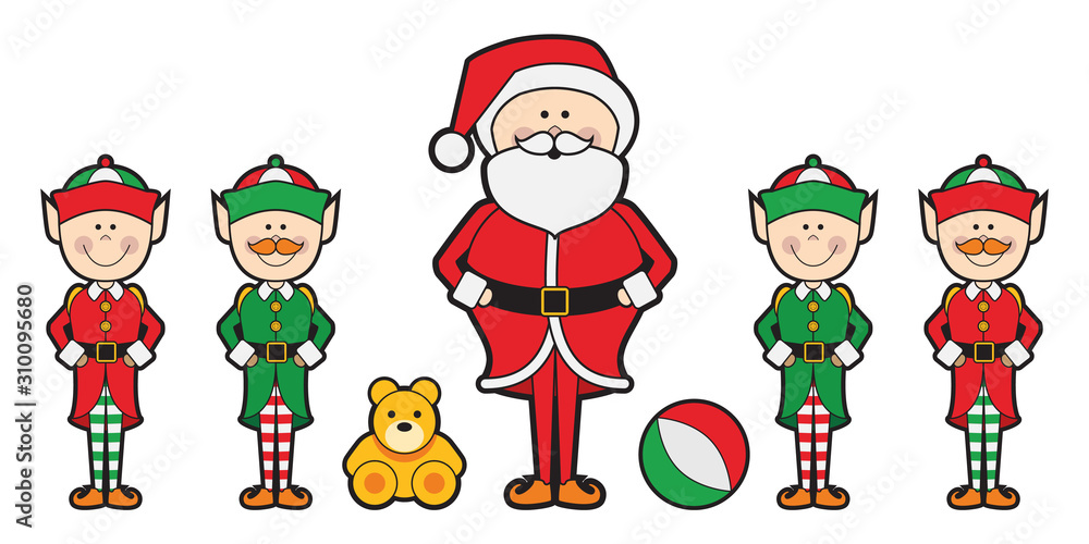 Santa Claus and the Little Helpers