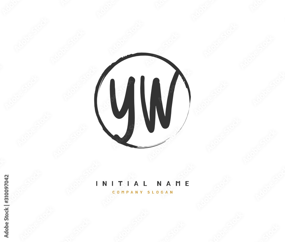 Y W YW Beauty vector initial logo, handwriting logo of initial signature, wedding, fashion, jewerly, boutique, floral and botanical with creative template for any company or business. Y W YW Beauty vector initial logo, handwriting logo of initial signature, wedding, fashion, jewerly, boutique, floral and botanical with creative template for any company or business.