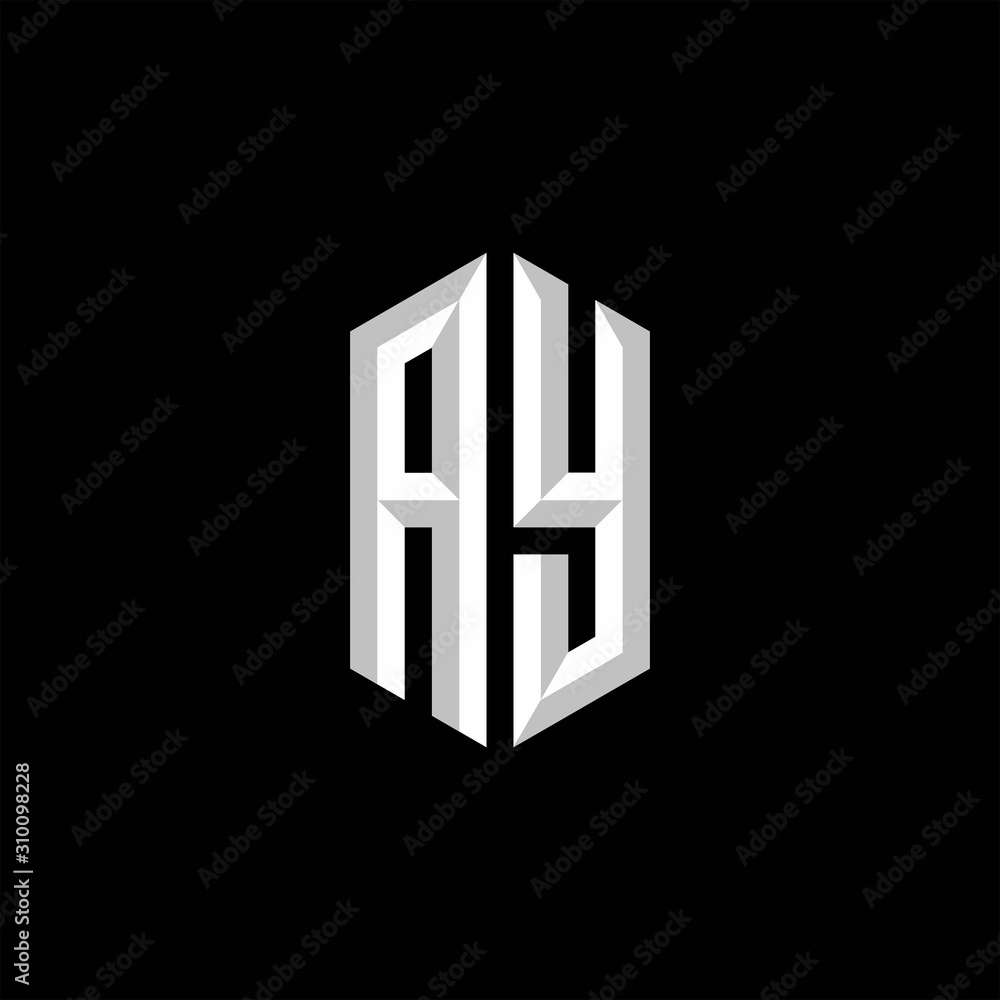 AY Initial Gaming Esport Logo Design Modern Template AY Initial Gaming Esport Logo Design Modern Template