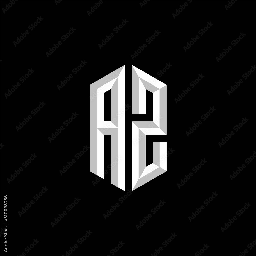 AZ Initial Gaming Esport Logo Design Modern Template AZ Initial Gaming Esport Logo Design Modern Template