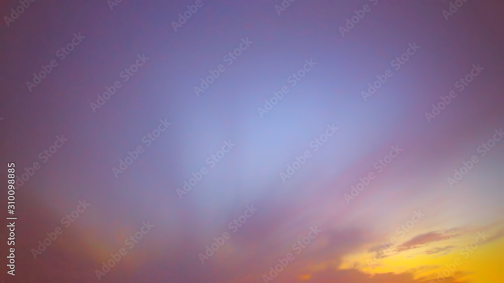 Fototapeta premium beautiful blue and yellow evening sky. sunset background