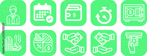 Crypto Currency Web Icon Set