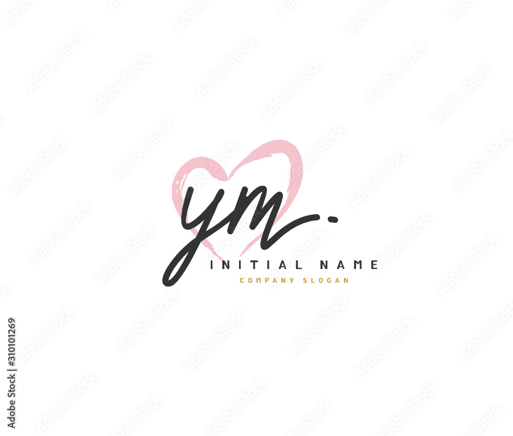 Y M YM Beauty vector initial logo, handwriting logo of initial signature, wedding, fashion, jewerly, boutique, floral and botanical with creative template for any company or business. Y M YM Beauty vector initial logo, handwriting logo of initial signature, wedding, fashion, jewerly, boutique, floral and botanical with creative template for any company or business.