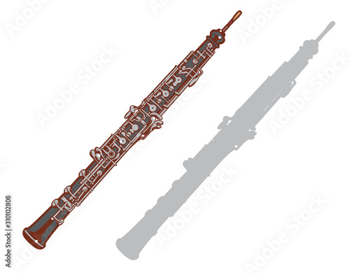 Oboe and it's silhouette set.