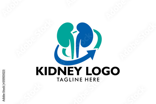 kidney care logo icon vector isolated