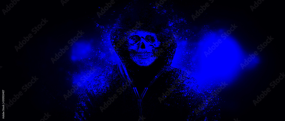 Cybersecurity, computer hacker with hoodie Cybersecurity, computer hacker with hoodie