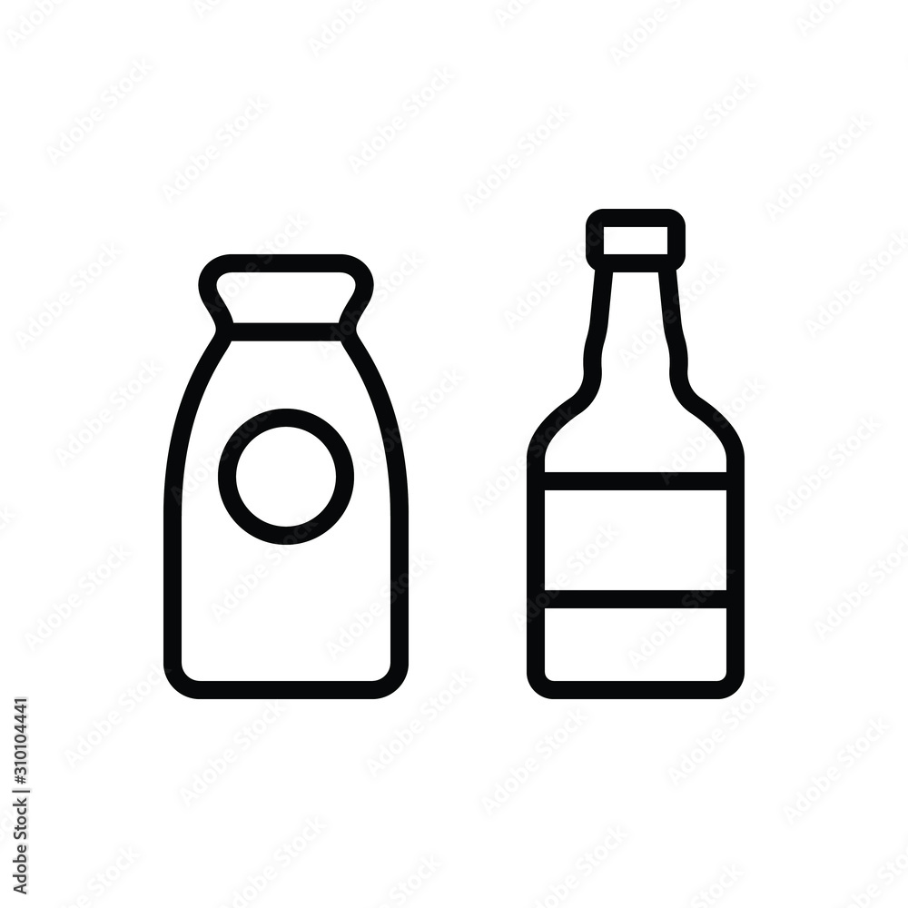 Black line icon for or either Black line icon for or either