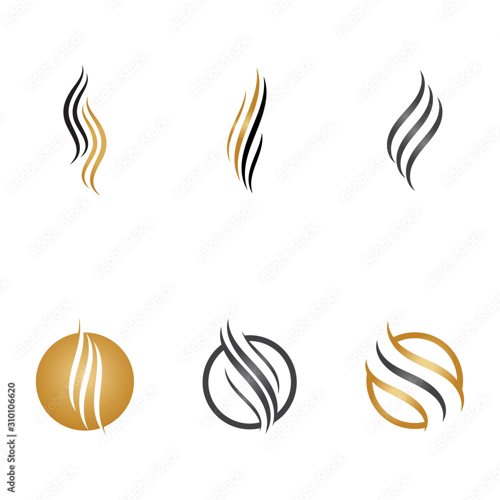 Set of hair icon vector illustration design logo Set of hair icon vector illustration design logo