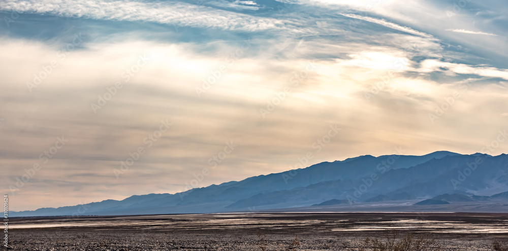 sunrise in death valley california desert