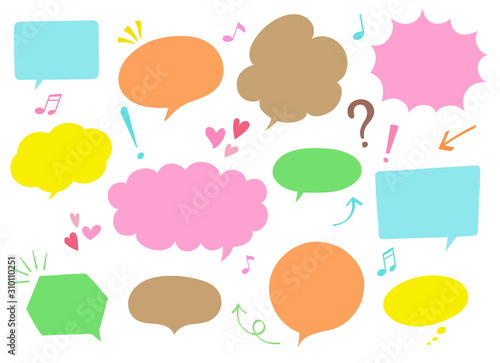 吹き出し装飾セット