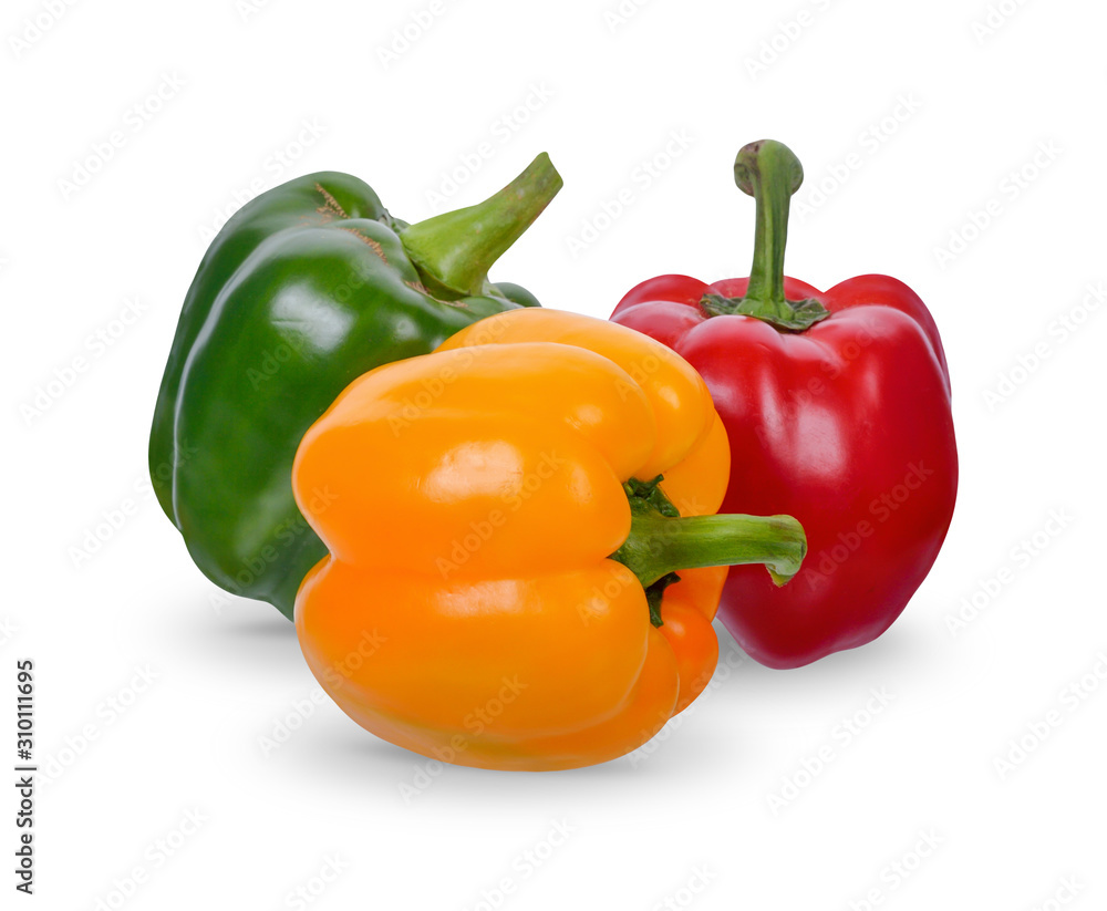 Fresh sweet pepper isolated on white background. clipping path Fresh sweet pepper isolated on white background. clipping path