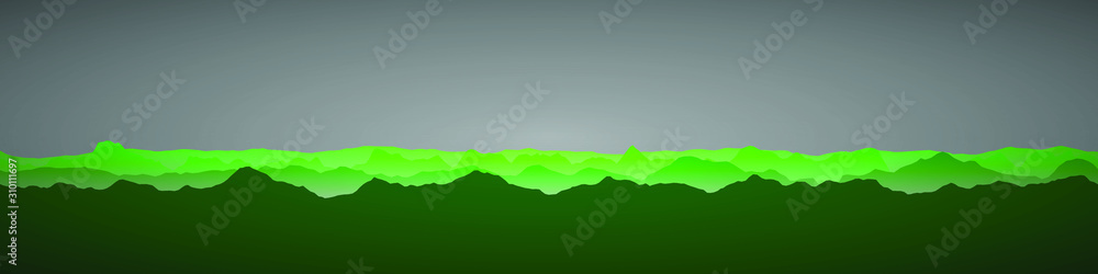 Obraz premium Color Mountains Landscape Generative Art background illustration