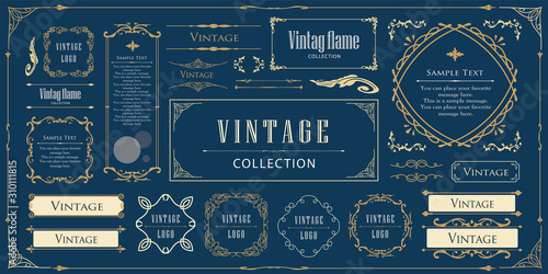 美しいビンテージ調のフレームセット　スチームパンク