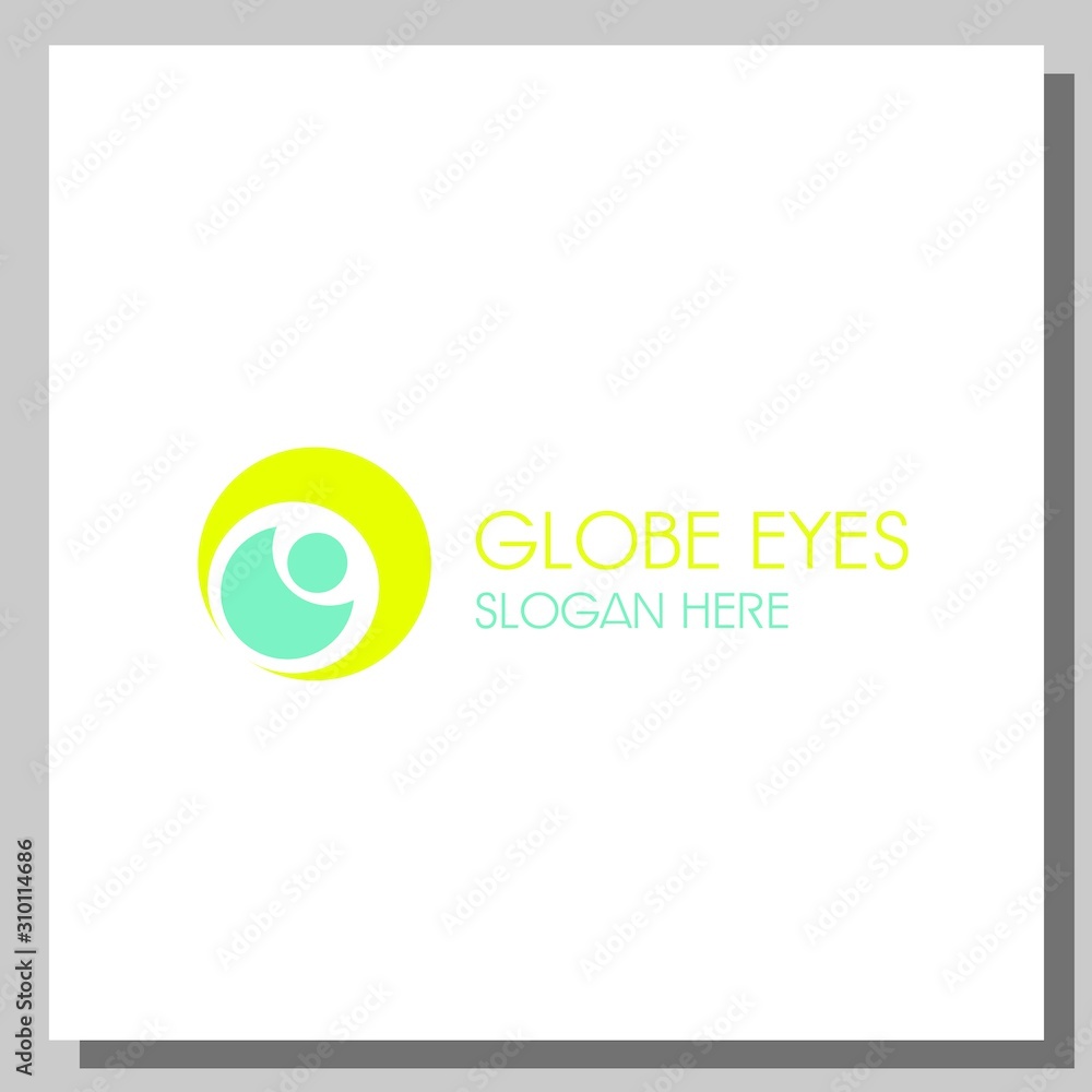 globe eyes logo, can be used for website and company logos globe eyes logo, can be used for website and company logos