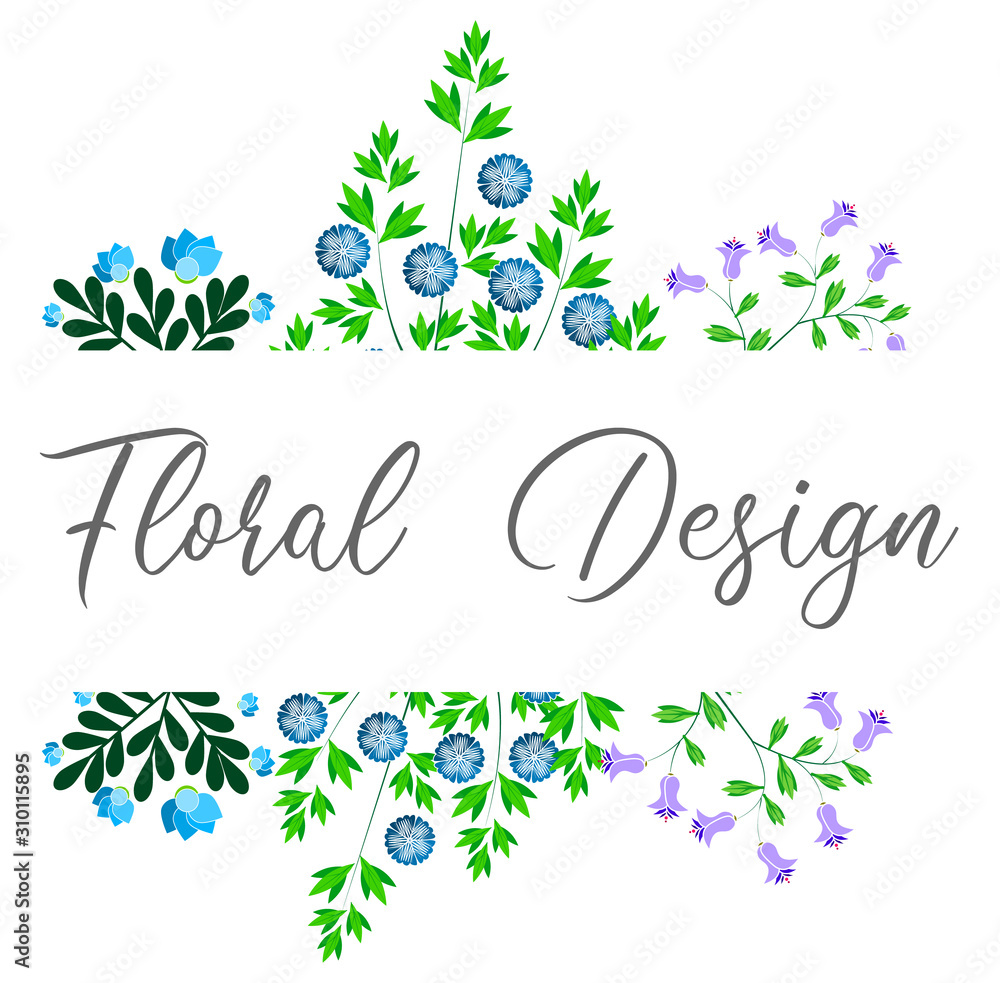 Floral pattern for your design. Floral template for holiday, wedding, happy birthday. Vector  EPS 10