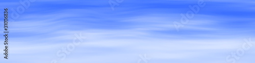 Realistic clouds in the blue sky, panoramic image, vector background, EPS10