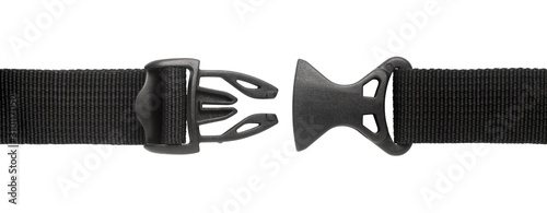 Plastic buckle clasp isolated on white background