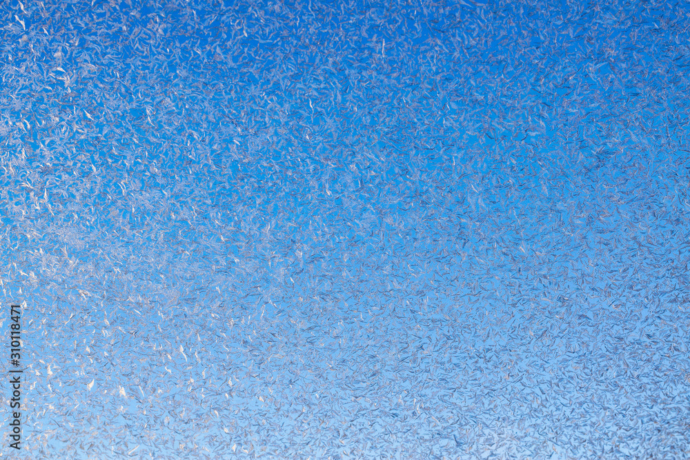 Beautiful Closeup Winter Window Pane Coated Shiny Icy Frost Patterns Beautiful Closeup Winter Window Pane Coated Shiny Icy Frost Patterns