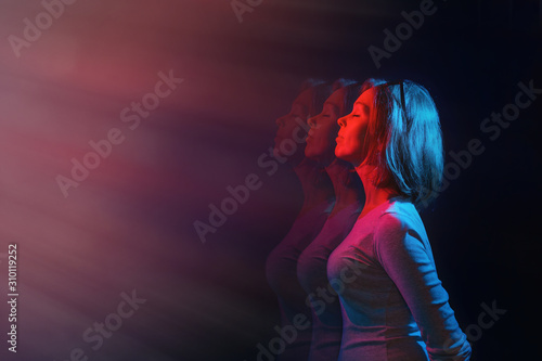 Tableau sur toile The concept of psychology and perception
