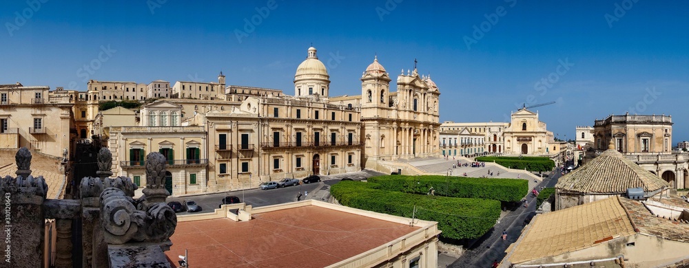 Obraz premium Noto Cathedral, Minor Basilica of St Nicholas of Myra in Sicily
