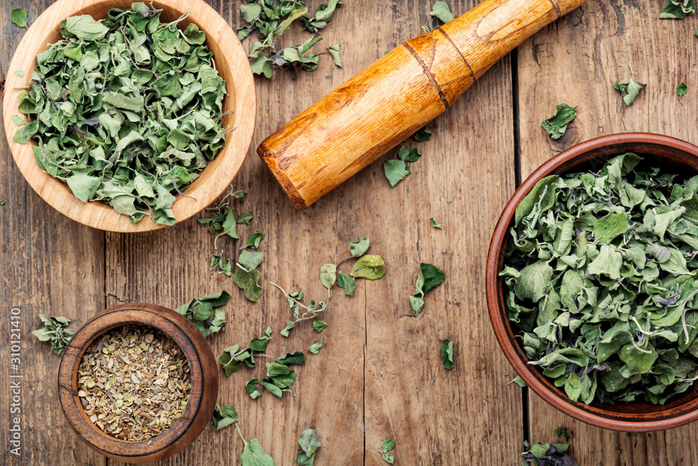 Dried marjoram herb Dried marjoram herb