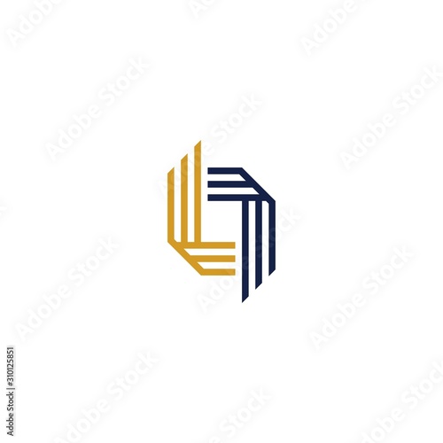 l logo vector design concept