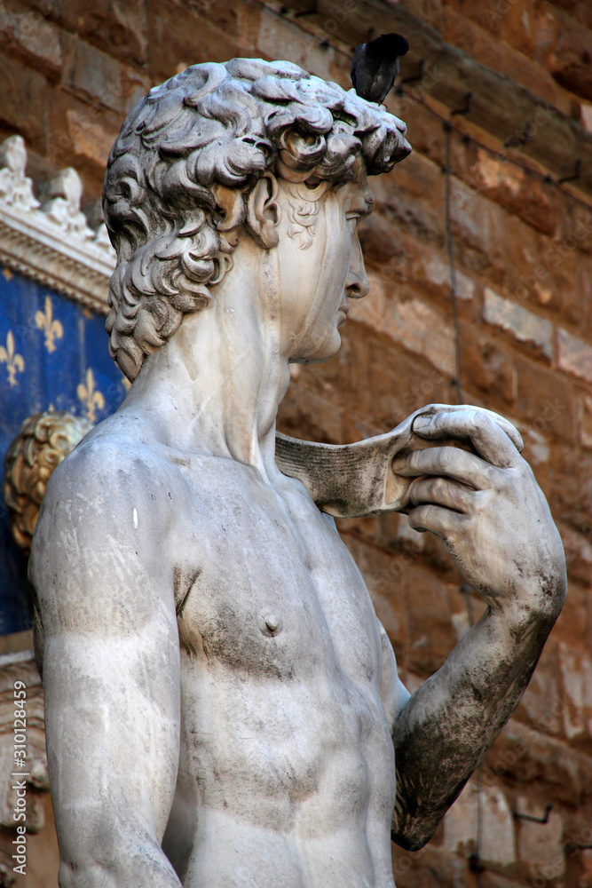 Sculpture in the old town of Florence