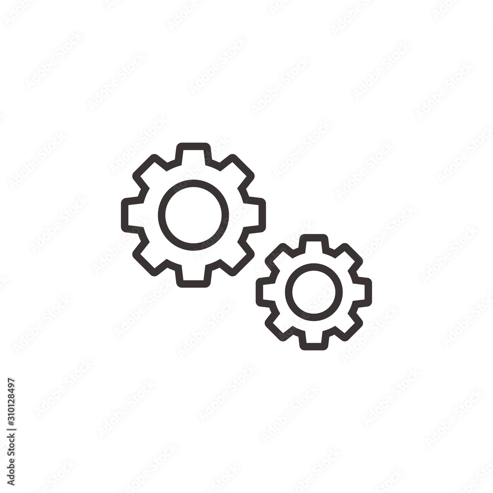 vector icon cogwheel. Setting icon vector. vector image machine gears and transmission parts vector icon cogwheel. Setting icon vector. vector image machine gears and transmission parts