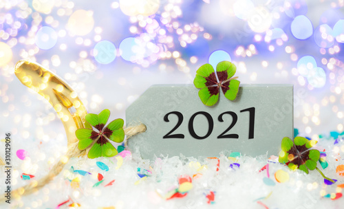happy new years day greeting card 2021 © drubig-photo