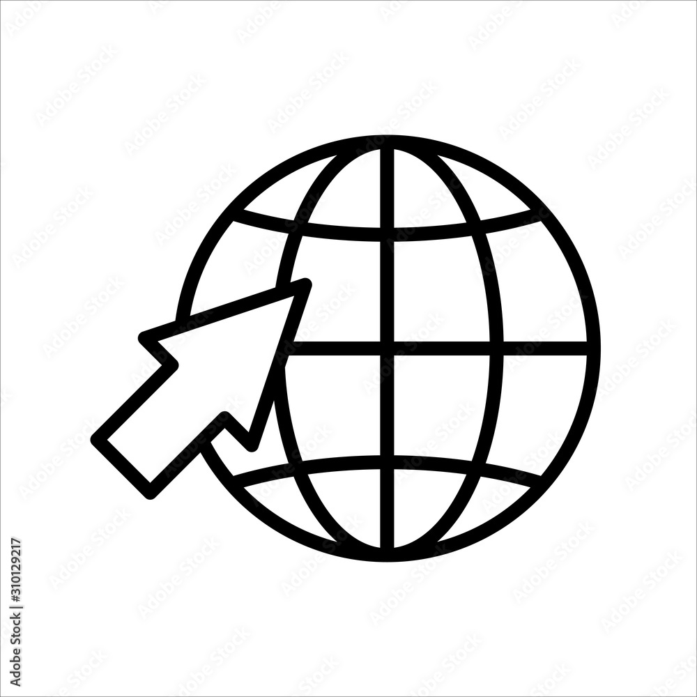 Web icon. Web icon page symbol for your web design. Internet world Web icon. Web icon page symbol for your web design. Internet world